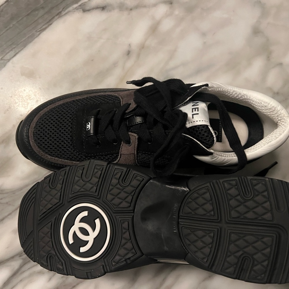 CHANEL Monochrome Athletic Sneakers